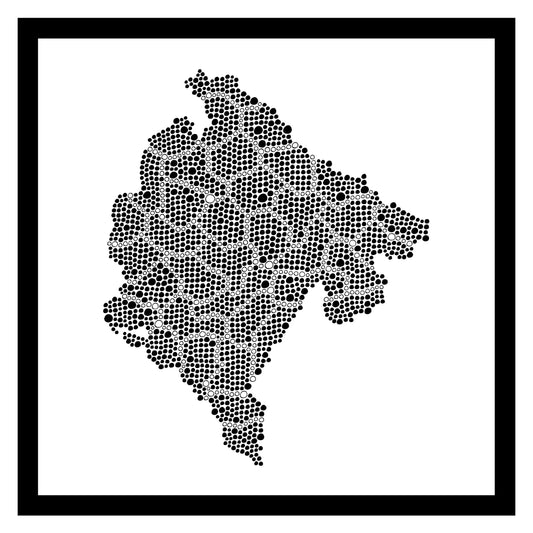 Monténégro - Original peint à la main sur céramique