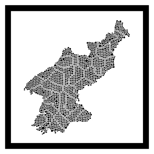Corée du Nord - Original peint à la main sur céramique
