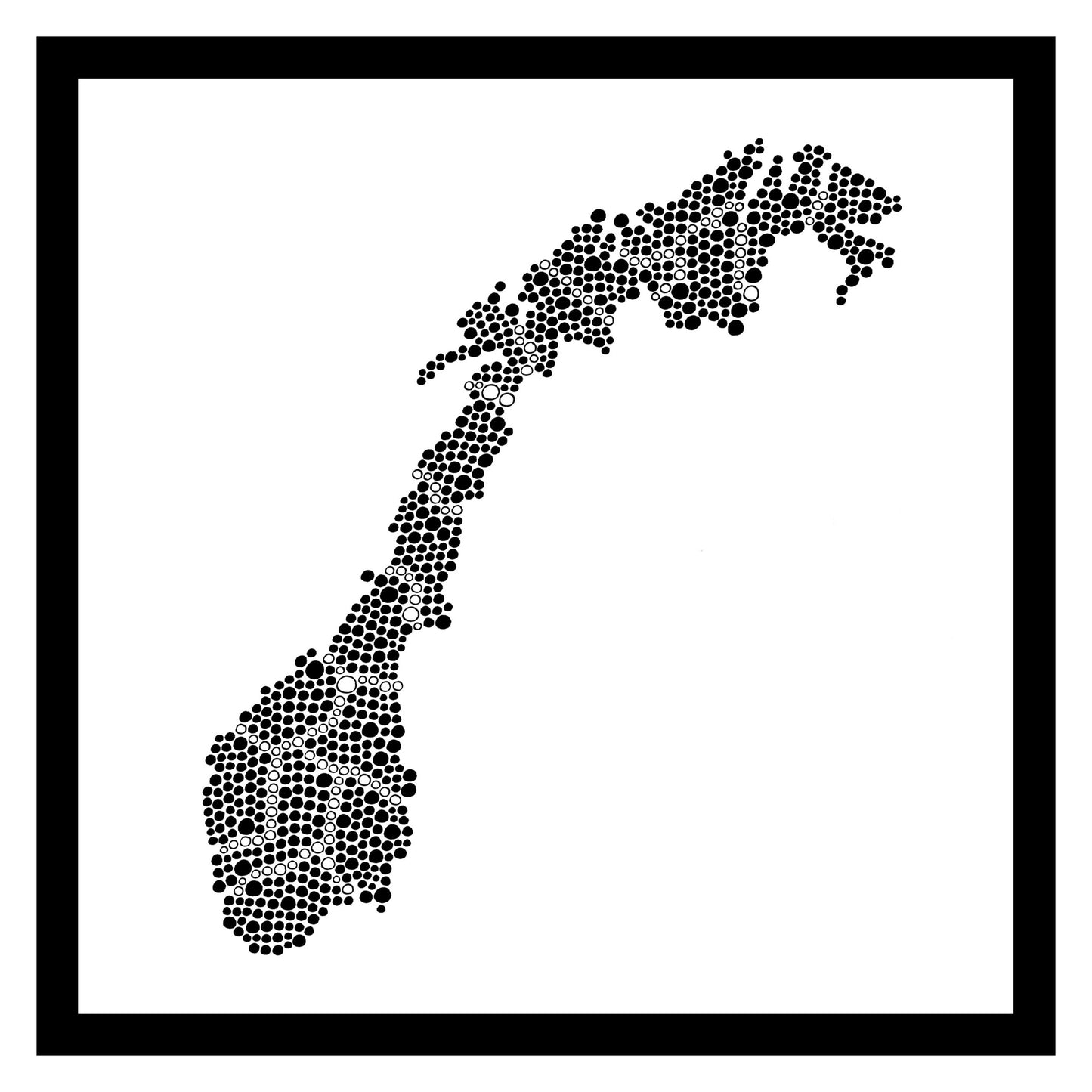 Norvège - Original peint à la main sur céramique