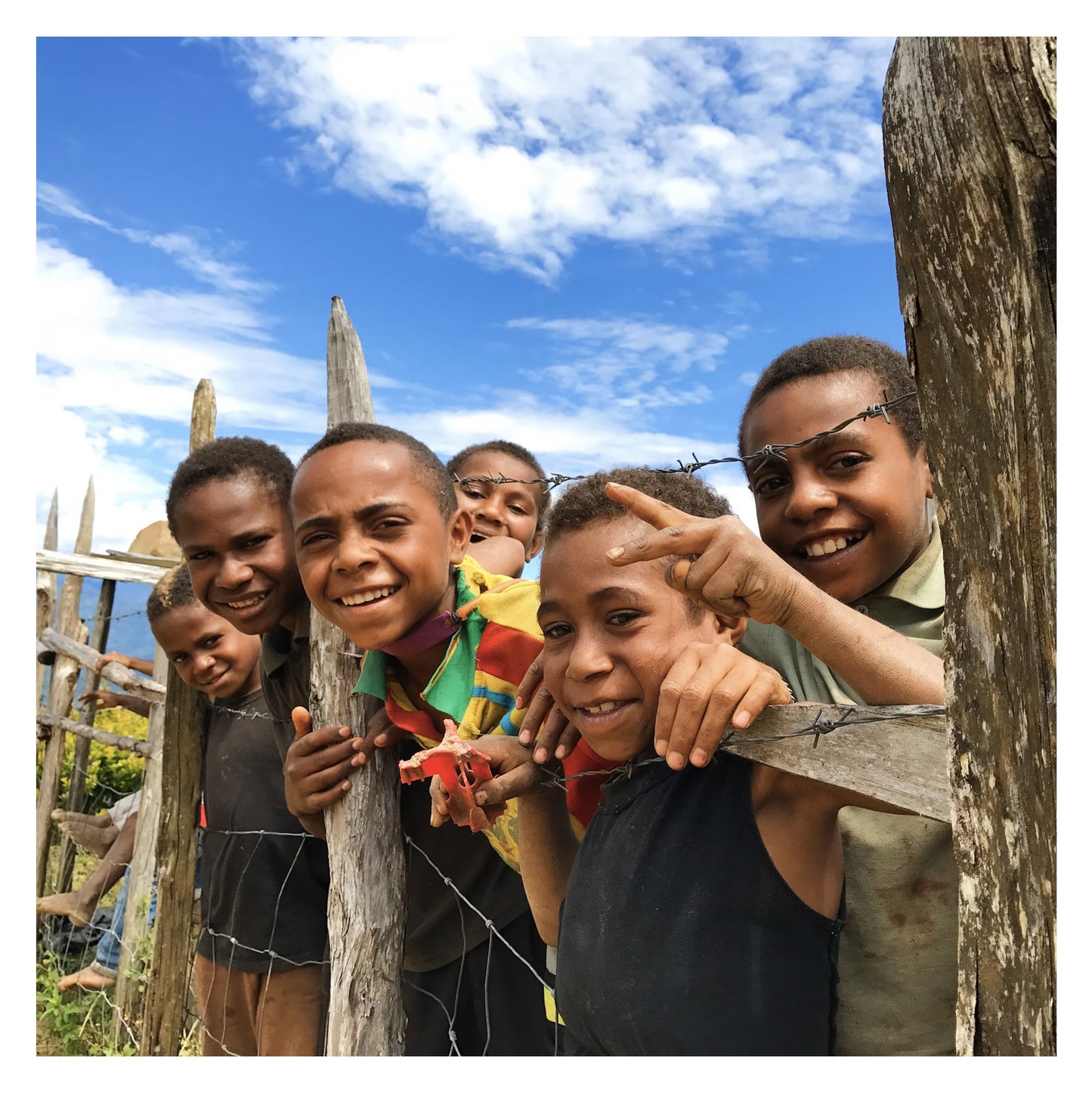 Papouasie-Nouvelle-Guinée - Original peint à la main sur céramique