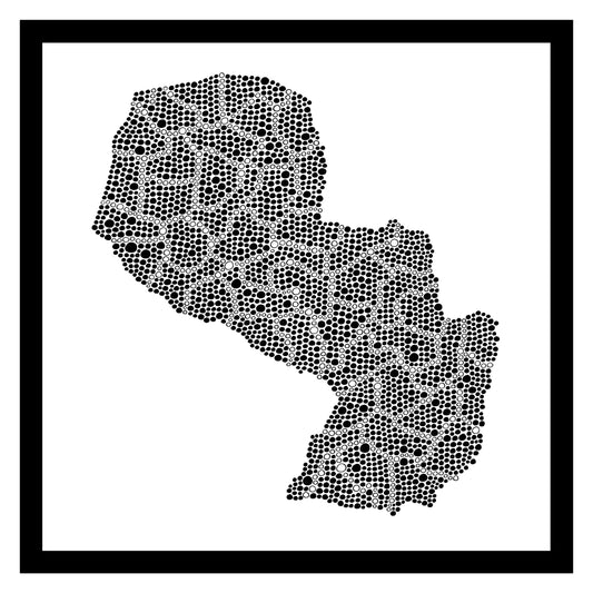 Paraguay - Original peint à la main sur céramique