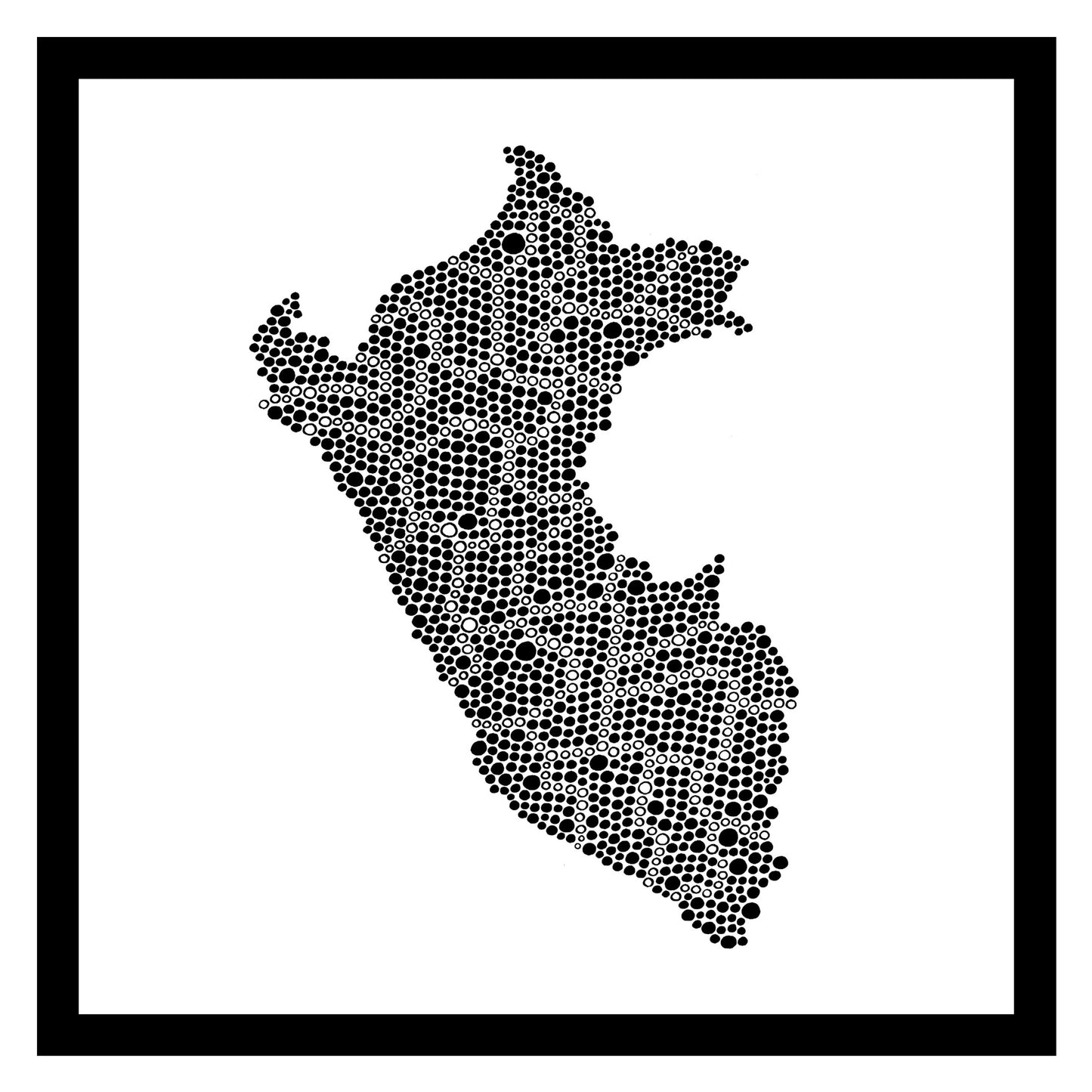 Pérou - Original peint à la main sur céramique