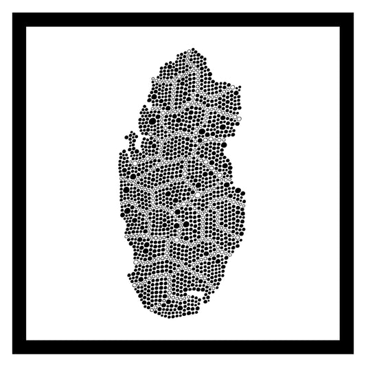 Qatar - Original peint à la main sur céramique