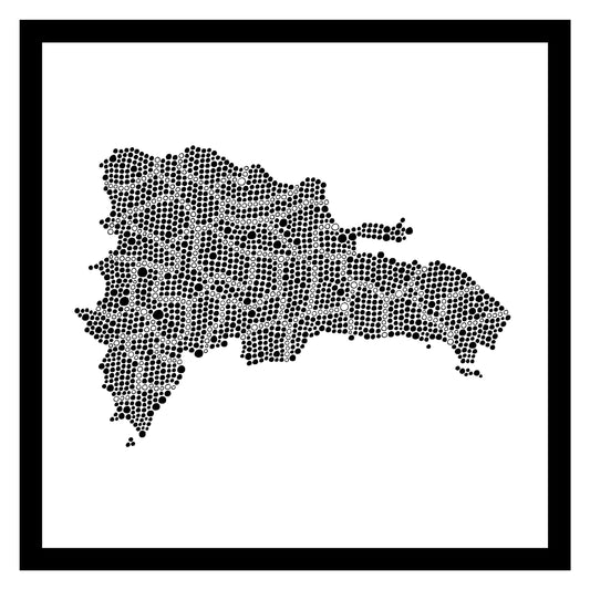 République Dominicaine - Original peint à la main sur céramique