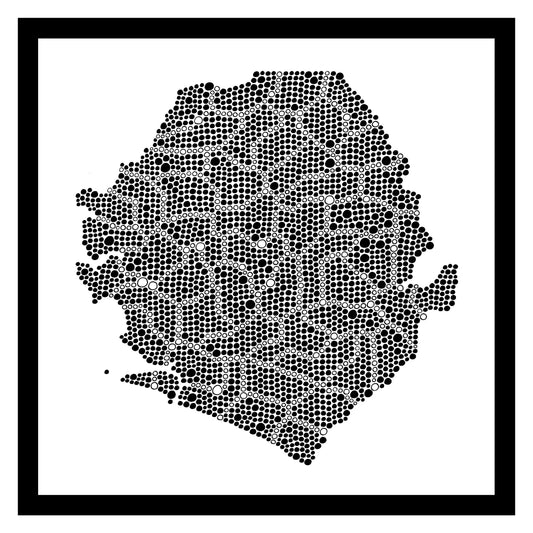 Sierra Leone - Original peint à la main sur céramique