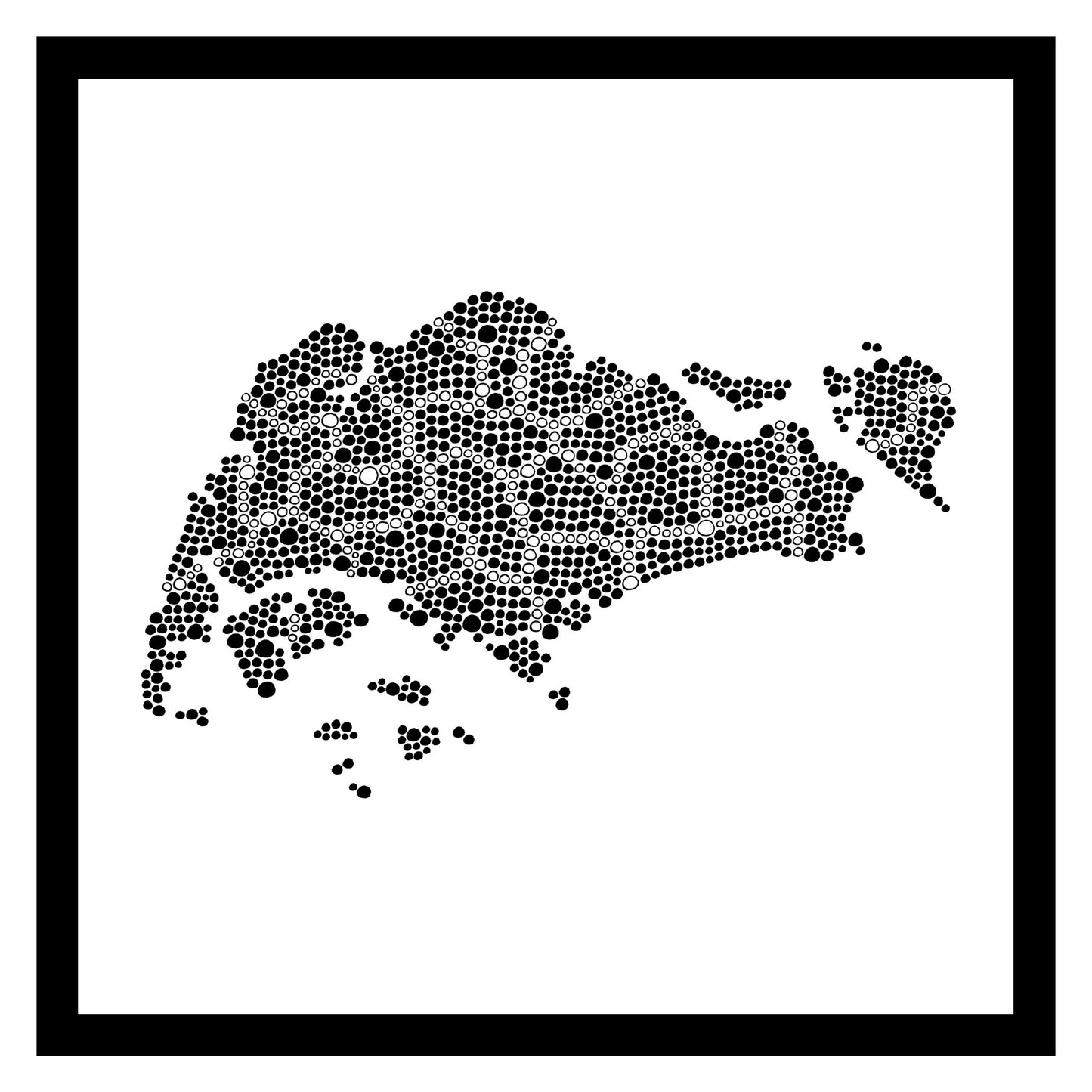 Singapour - Original peint à la main sur céramique