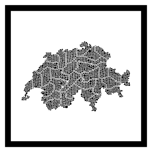 Suisse - Original peint à la main sur céramique