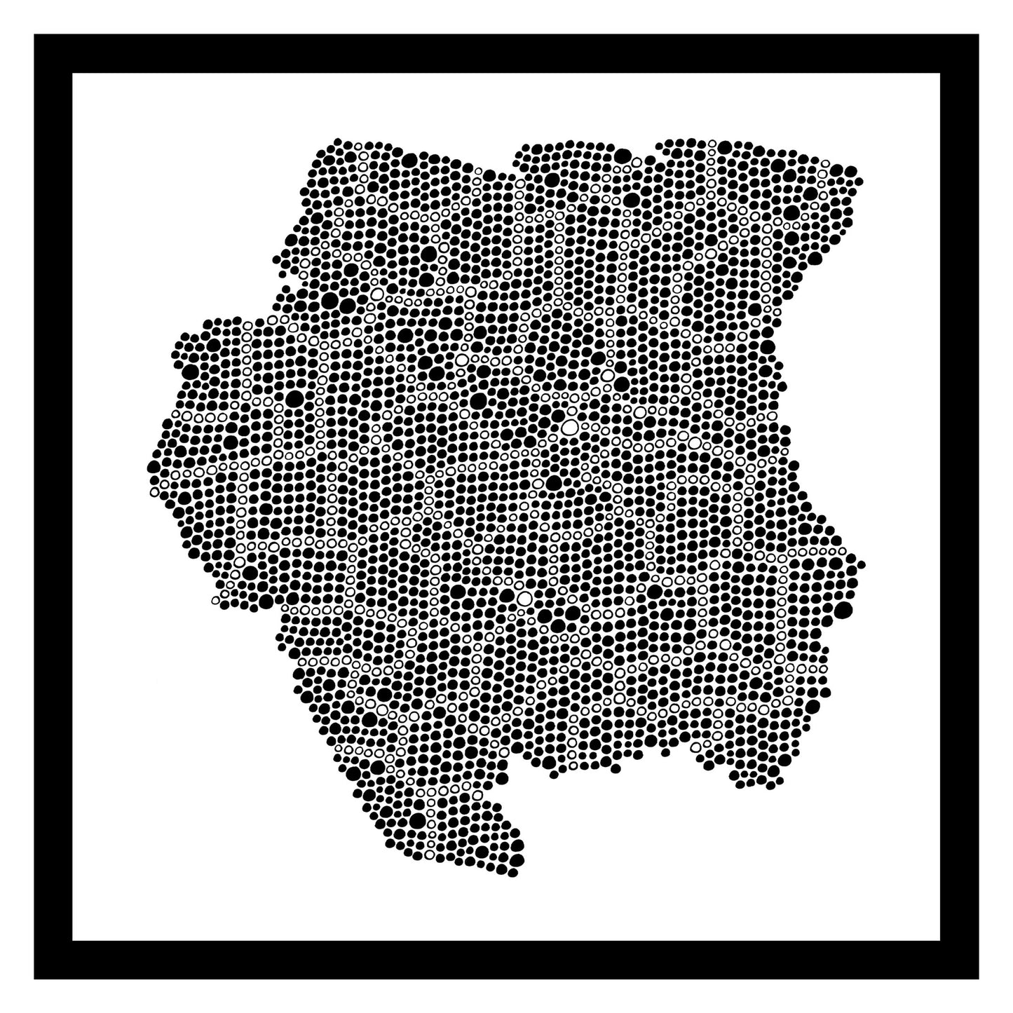 Suriname - Original peint à la main sur céramique