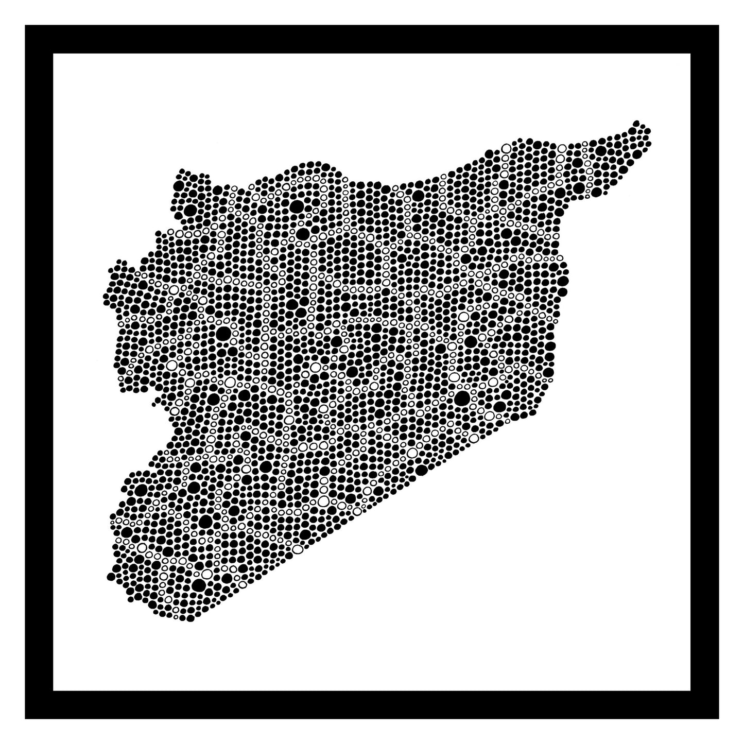 Syrie - Original peint à la main sur céramique
