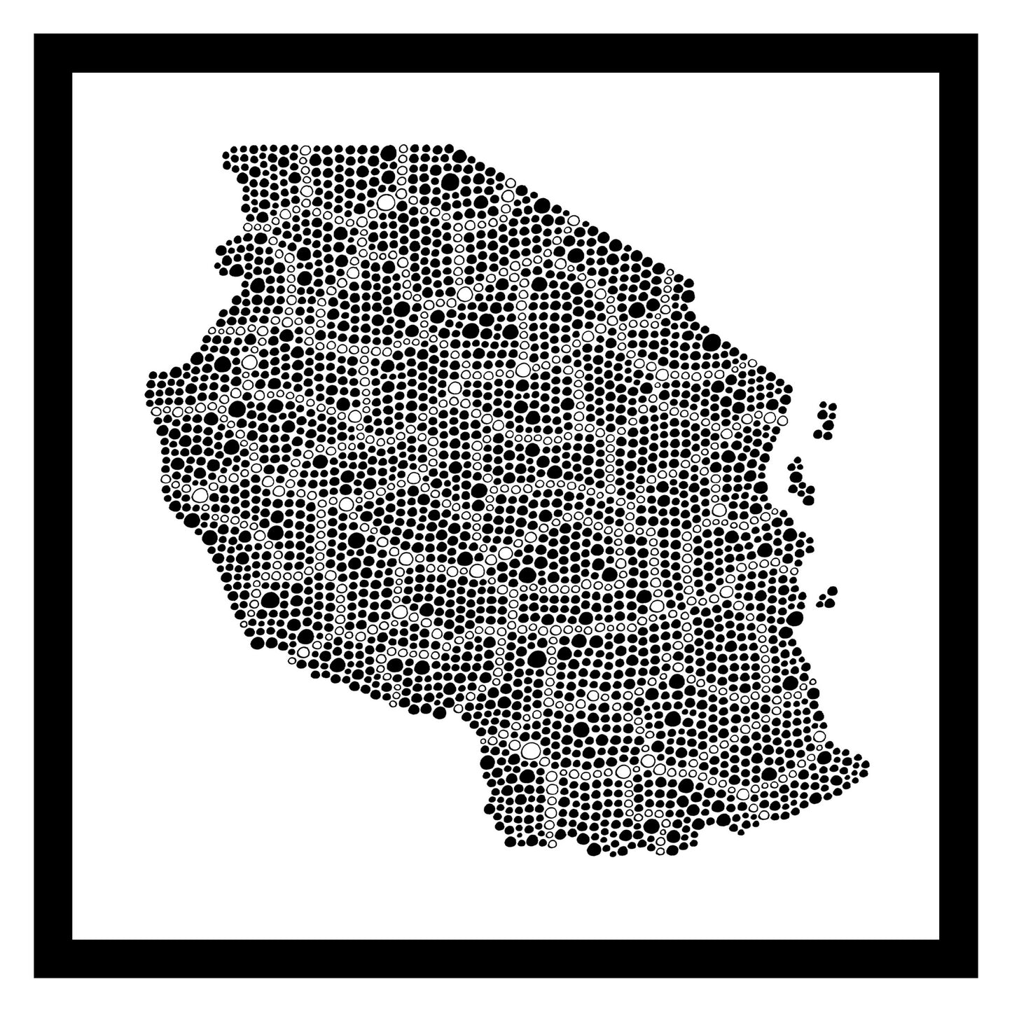 Tanzanie - Original peint à la main sur céramique