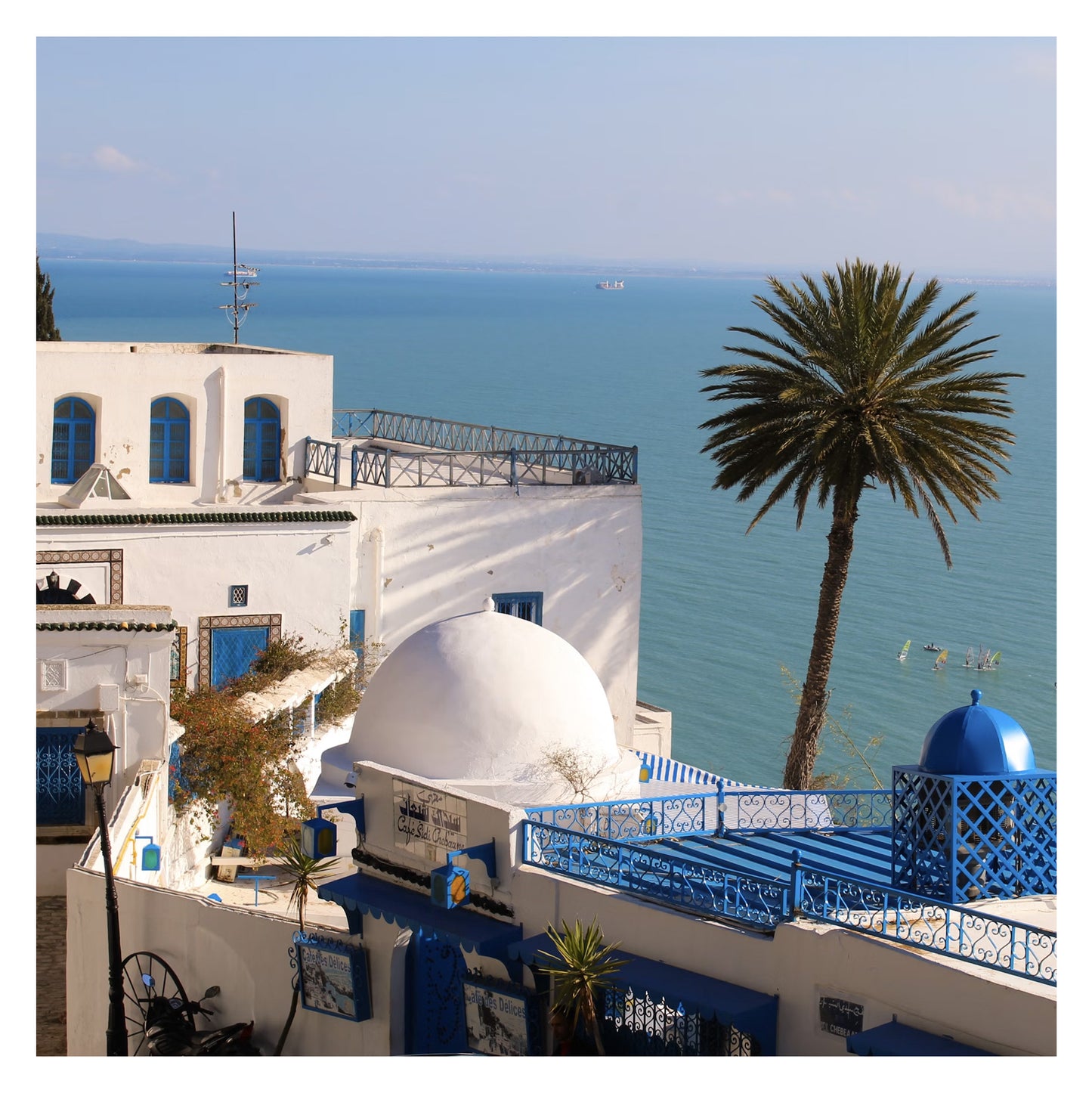 Tunisie - Original peint à la main sur céramique