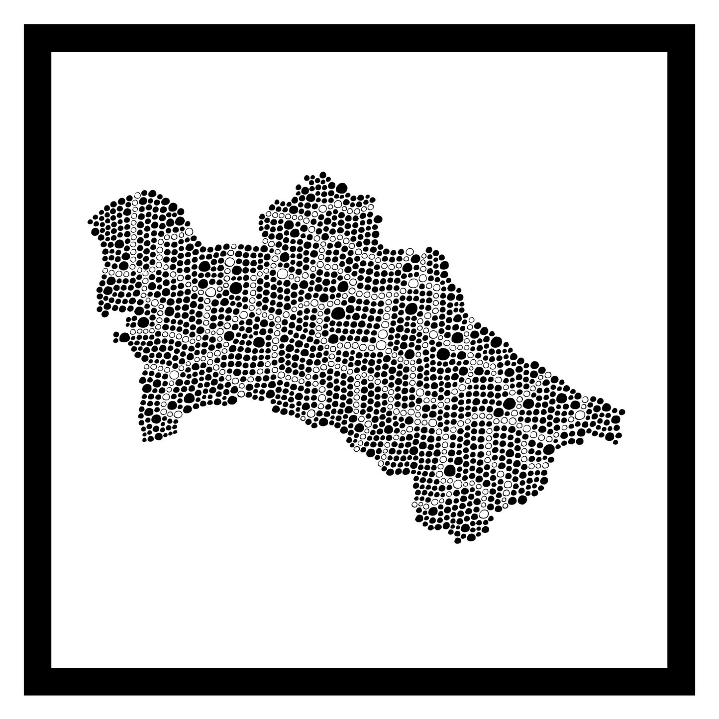 Turkménistan - Original peint à la main sur céramique