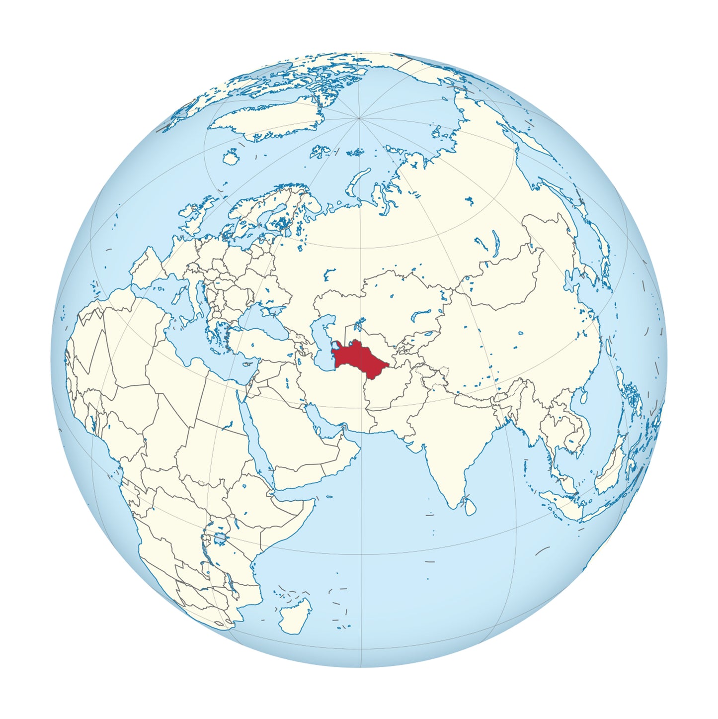 Turkménistan - Original peint à la main sur céramique