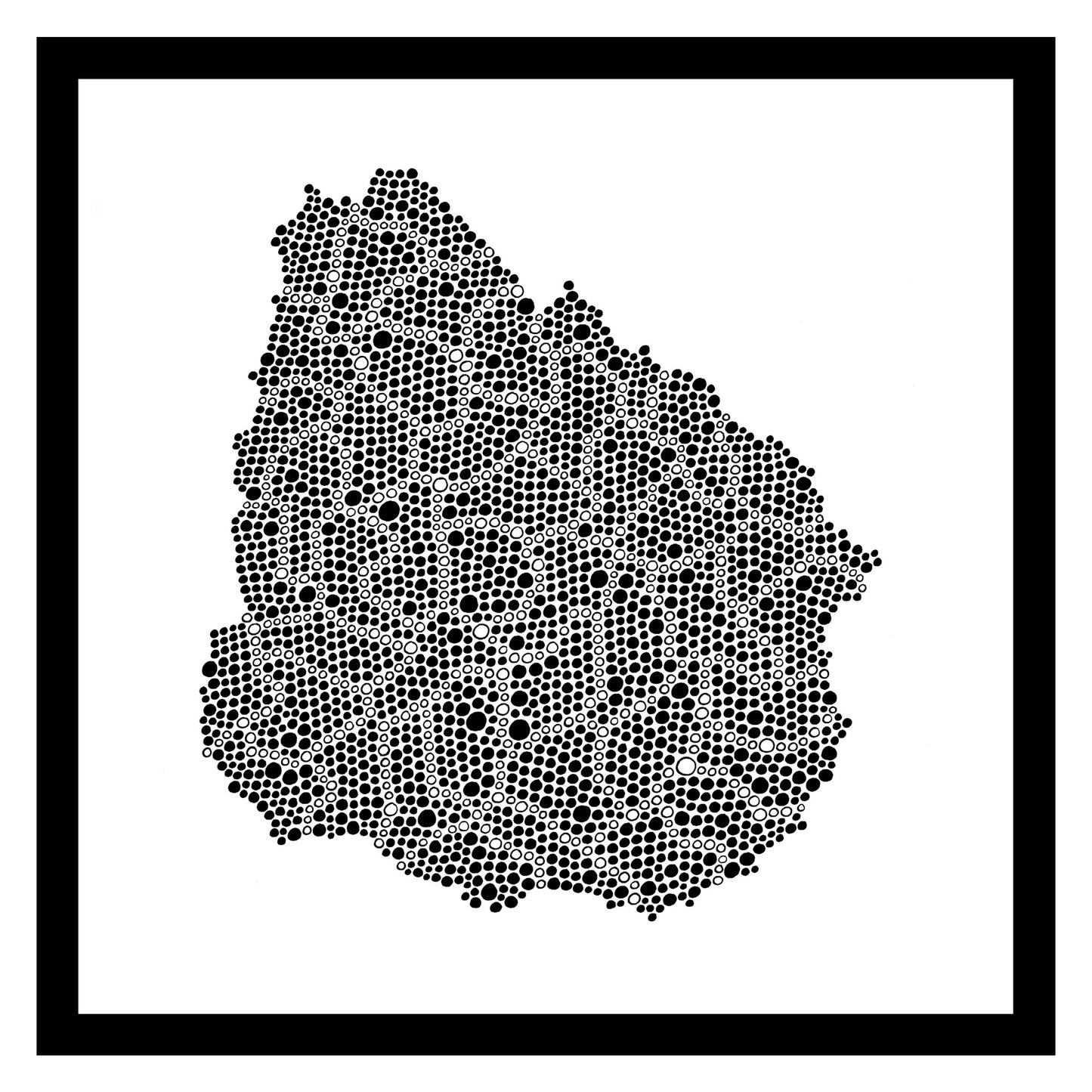 Uruguay - Original peint à la main sur céramique