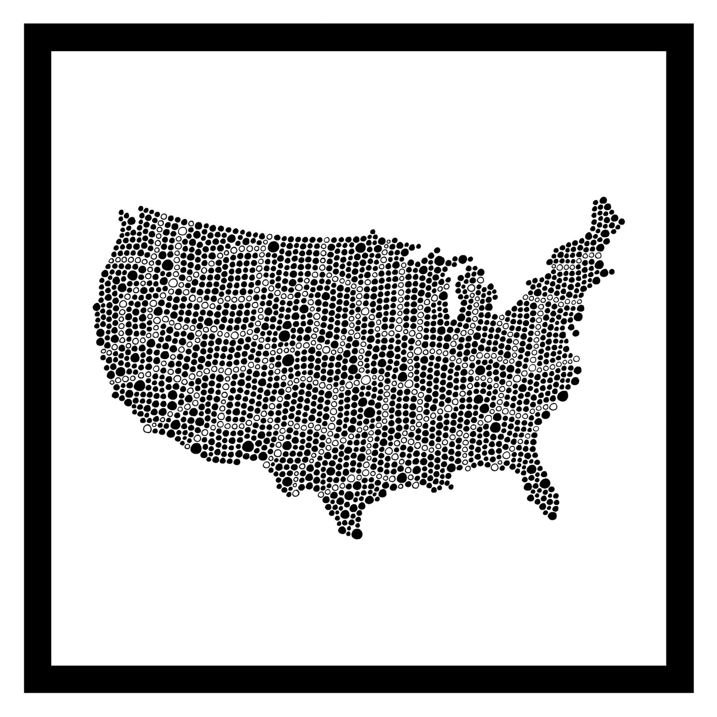 United States - Original hand-painted ceramic ⚫