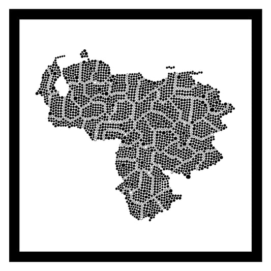 Venezuela - Original peint à la main sur céramique